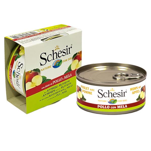 Schesir Chicken with Apples КУРИЦА с ЯБЛОКОМ влажный корм для собак 150 г (613721)
